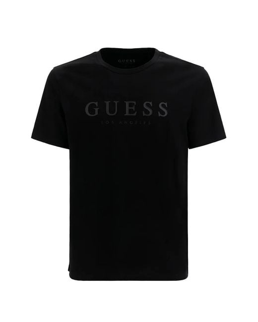Guess Black Leo Logo T-Shirt for men