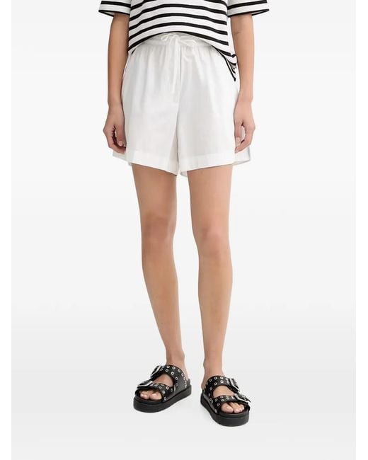 Marc O' Polo White Drawstring Elasticated Cotton Shorts