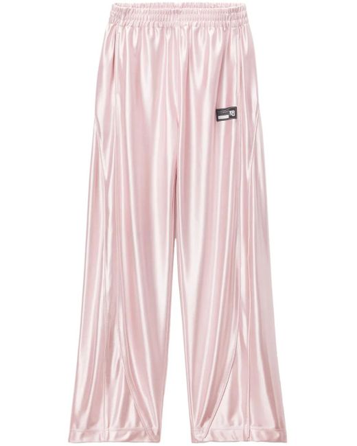 Alexander Wang Pink Piped-Trim Track Pants