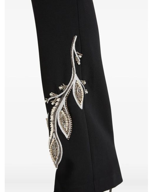 Pantaloni A Fiori di Cinq À Sept in Black