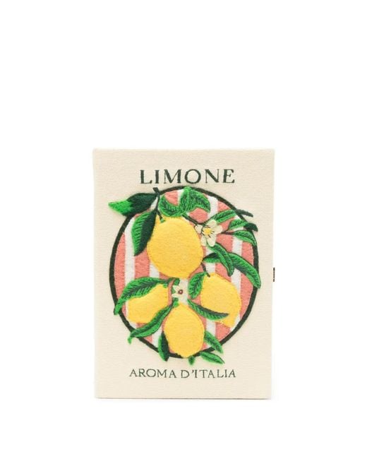 Olympia Le-Tan Metallic Aroma D'Italia Embroidered Clutch Bag