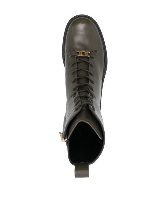 Tod's Black Logo-plaque Leather Boots