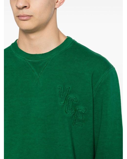 Golden Goose Deluxe Brand Archibald Gerafelde Katoenen Sweater in het Green voor heren