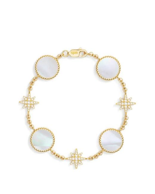 Apm Monaco Metallic Météorites Plated Bracelet