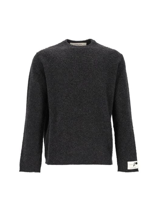 Golden Goose Deluxe Brand Black Casentino Wool Sweater for men