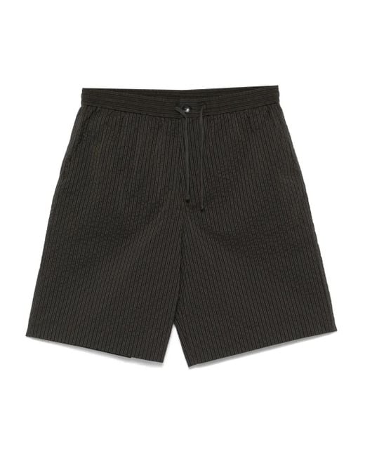 Maison Kitsuné Black Stretch Shorts for men