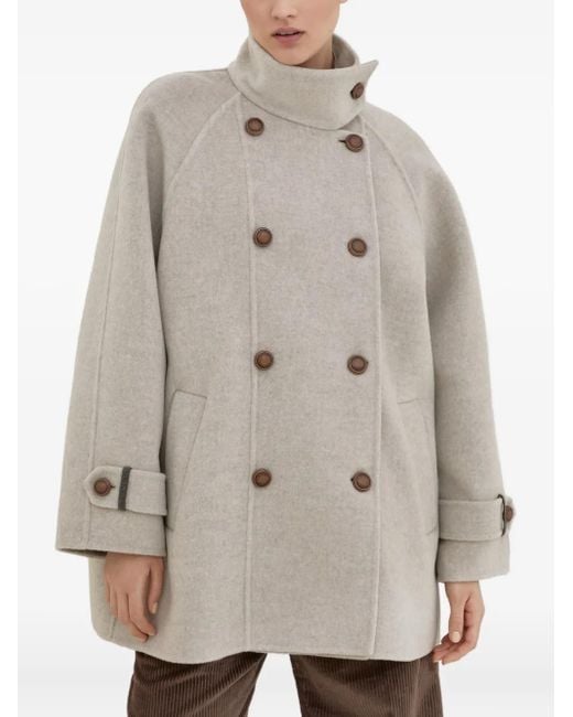 Brunello Cucinelli Gray Coats