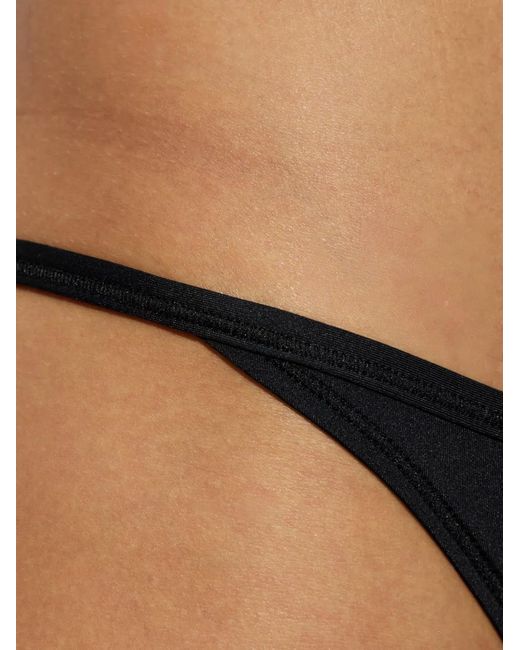 DIESEL Black Adrienne-Utlt Logo-Plaque Thong