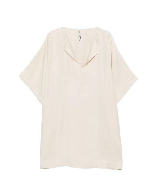 Liviana Conti White V-Neck Short-Sleeve Mini Dress