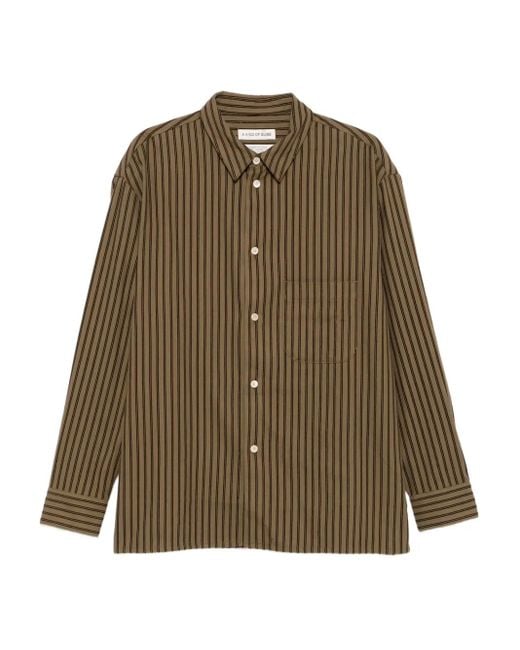 A Kind Of Guise Green Gusto Striped Shirt for men