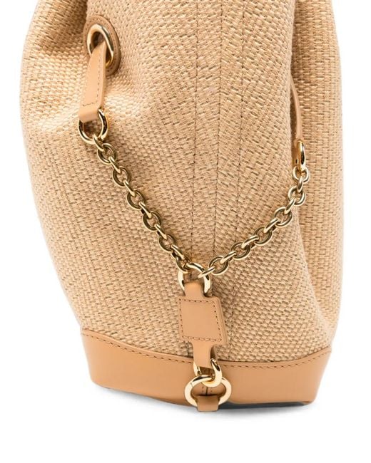 Chloé Natural Clover Raffia Tote Bag