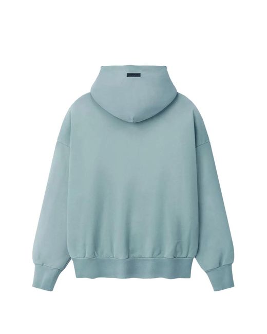 Fear Of God Blue Logo-Print Hoodie for men