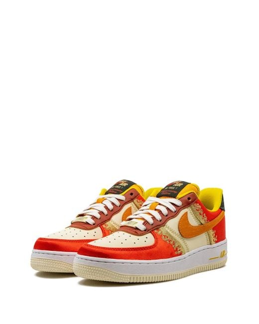 Nike Orange Baskets Air Force 1 '07 'Little Accra'