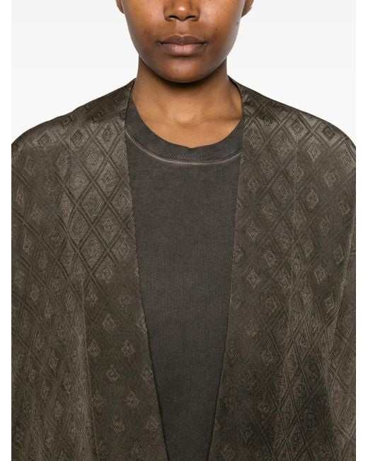 Uma Wang Green Diamond-Pattern Jacket