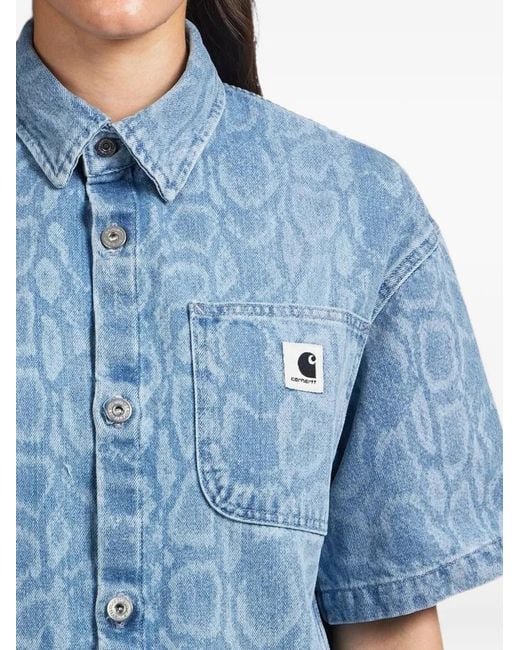 Carhartt Blue Snake Lovilia Denim Shirt