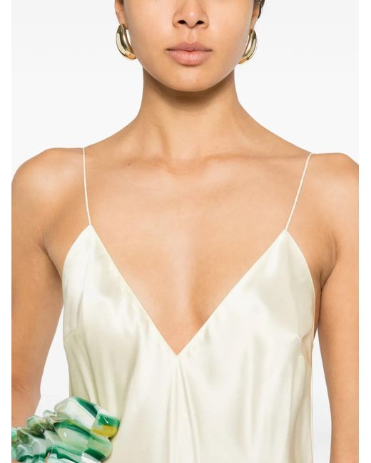 Khaite White Taja Dress