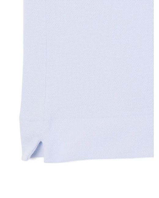 Lacoste White Logo-Patch Polo Shirt for men