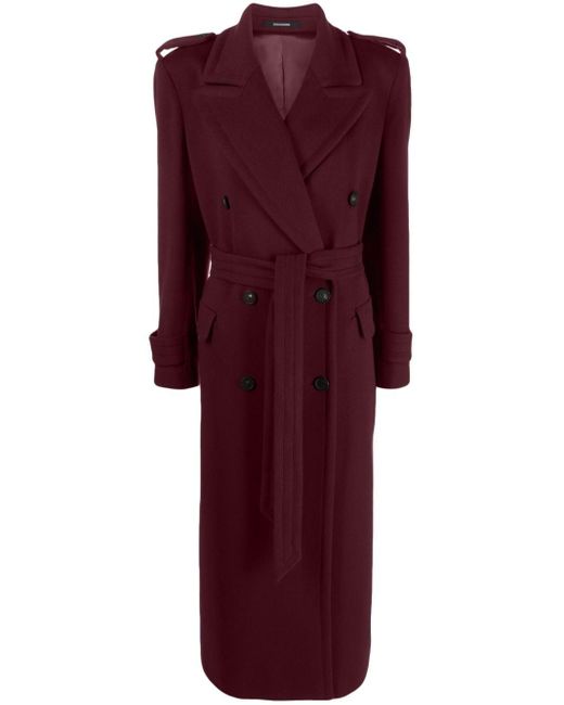 Tagliatore Red Judy Double-breasted Virgin Woo Coat