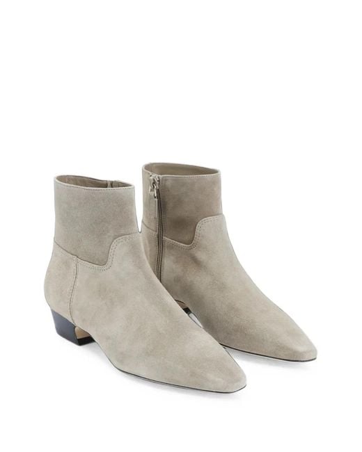 Stuart Weitzman White Stassi Zip Ankle Boots