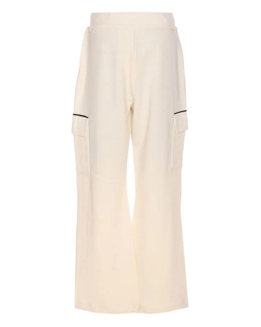 Liu Jo Natural Cargo-Pocket Trousers