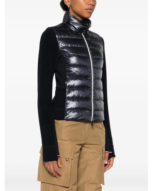 Moncler Black Padded Zip-Up Jacket