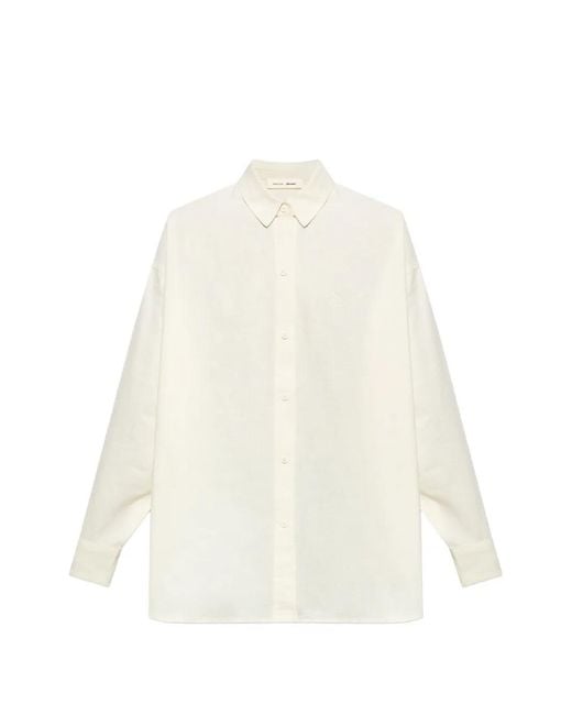 Fear Of God White Logo-Patch Shirt