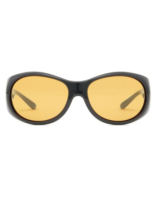 Courreges Natural Hybrid 01 Round-Frame Sunglasses