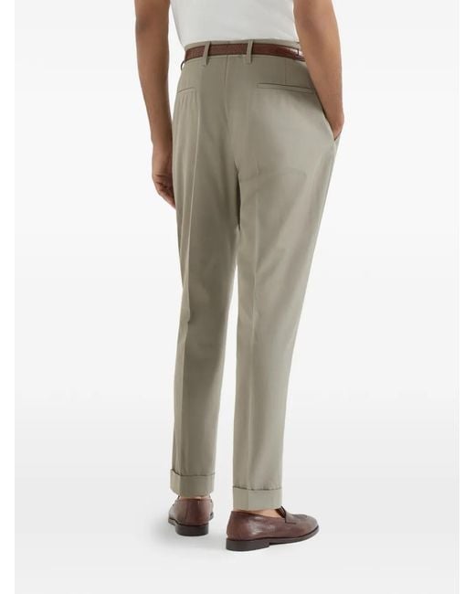 Brunello Cucinelli Gray Pantalon Avec Plis for men