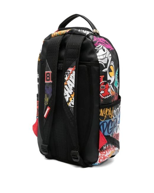 Sprayground Gray Pac- Graffiti Backpack