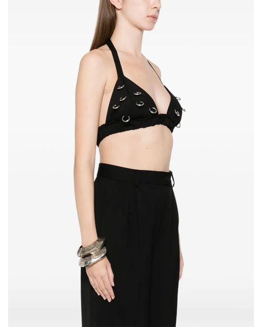 MEDEA Black Rings Bra Top