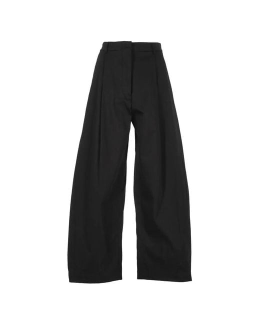 EMMA & GAIA Black Pleated Wide-Leg Palazzo Pants