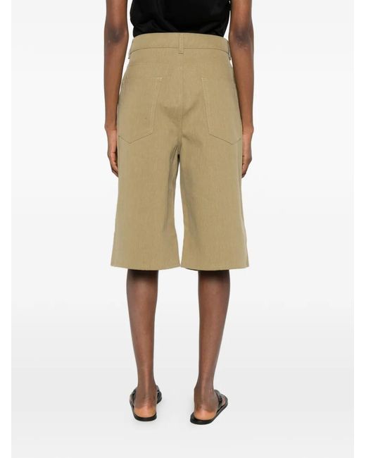 Rohe Natural Belt-Loops Shorts