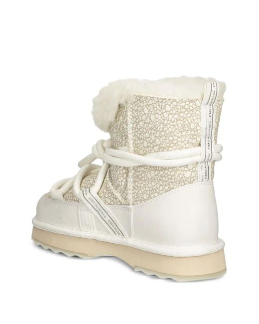EMU White Waddi Lace-up Leather Boots