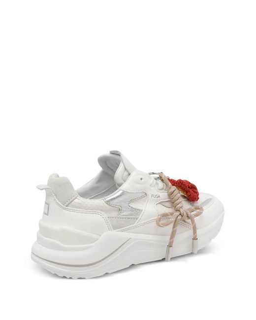 Date White Fuga Panelled Sneakers
