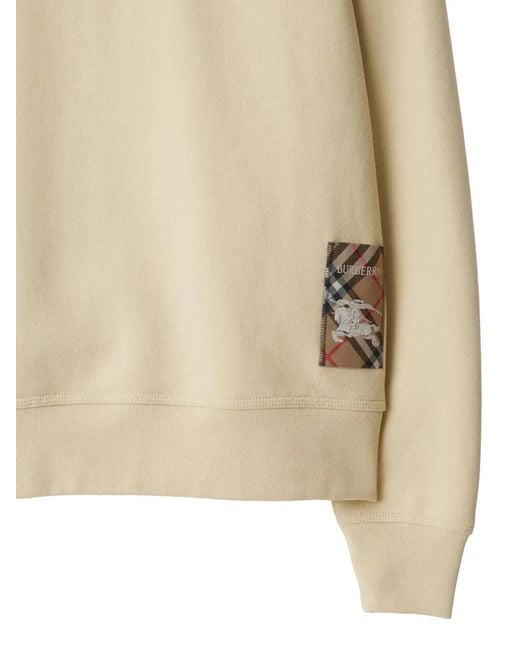 Burberry Natural Cotton Crewneck Sweatshirt for men