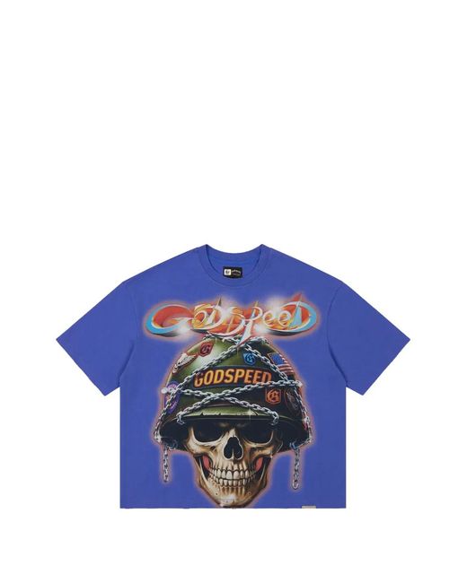 Godspeed Blue Badges Of Honor Graphic-Print T-Shirt for men