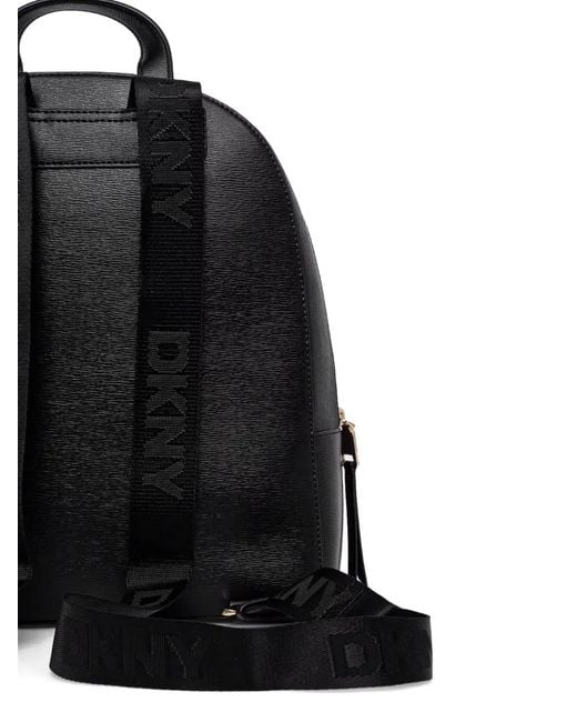 DKNY Black Leather Backpack