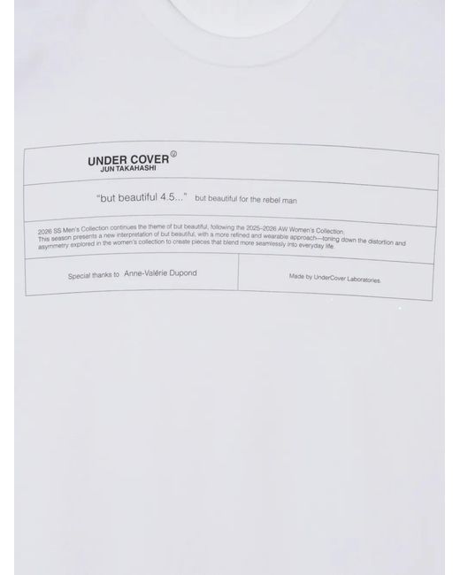 Undercover White Graphic-Print T-Shirt for men