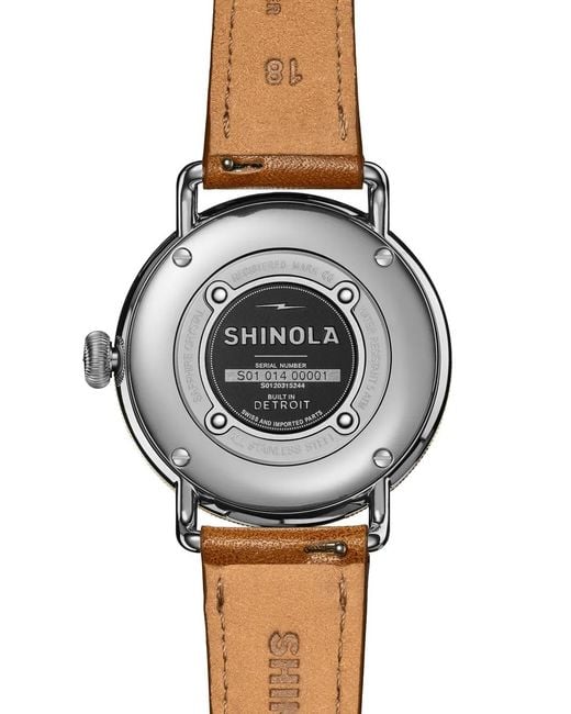 Shinola White Montre Canfield 38 Mm