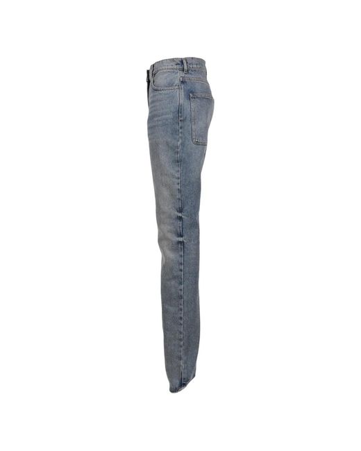 Courreges Blue Round Helm Jeans