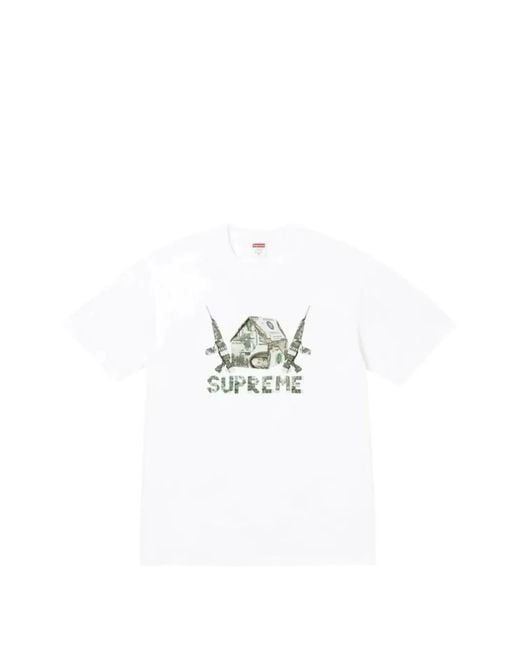 Supreme White Origami Short-Sleeve T-Shirt for men