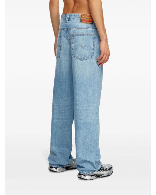 Jeans Dritti D-Macro 2001 di DIESEL in Blue da Uomo