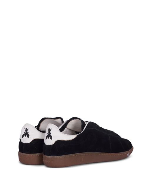 Patrizia Pepe Black Suede-Leather Low-Top Sneakers