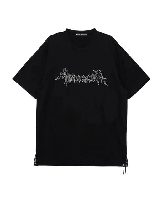 Mastermind Japan Black Glassbeadeds Short-Sleeve T-Shirt for men