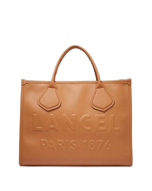 Lancel Brown Medium Jour De Leather Tote Bag