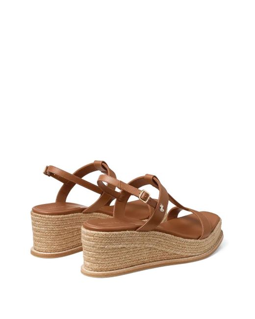 Jimmy Choo Brown 60Mm Theia Espadrilles