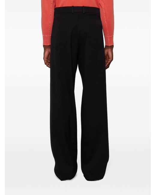 Pantalon à empiècements en laine Lanvin pour homme en coloris Black