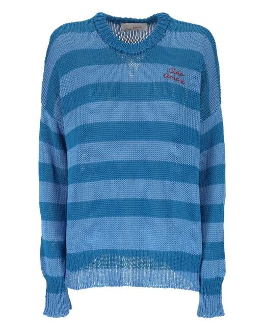 Pull À Rayures Giada Benincasa en coloris Blue