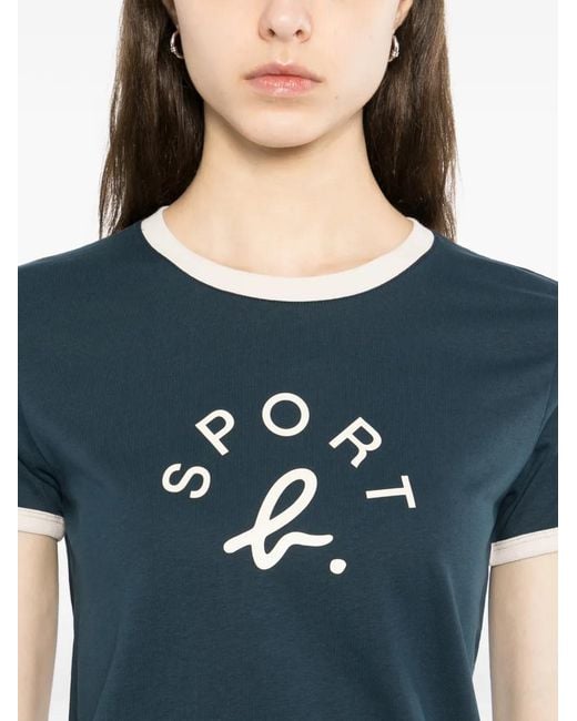 SPORT b. by agnès b. Blue Logo T-Shirt