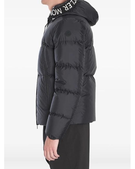 Moncler Gray Montcla Hooded Puffer Jacket for men